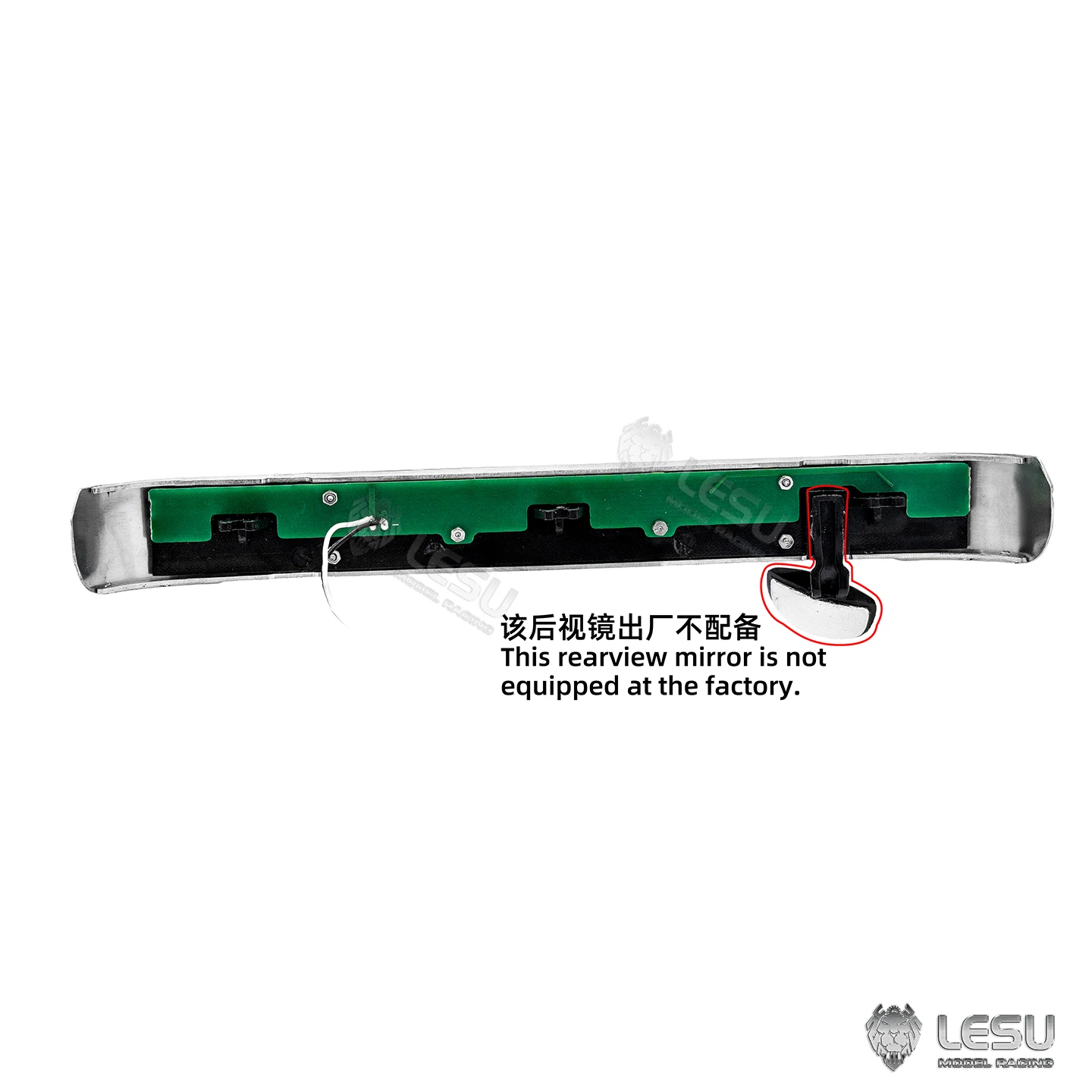 Metalowa Osłona Przeciwsłoneczna z Reflektorem LED 3V do Toy TAMIYA 1/14 RC Traktor Ciężarówka 770S Radiowo Sterowany Samochód Ciężarowy Model DIY Pojazdy