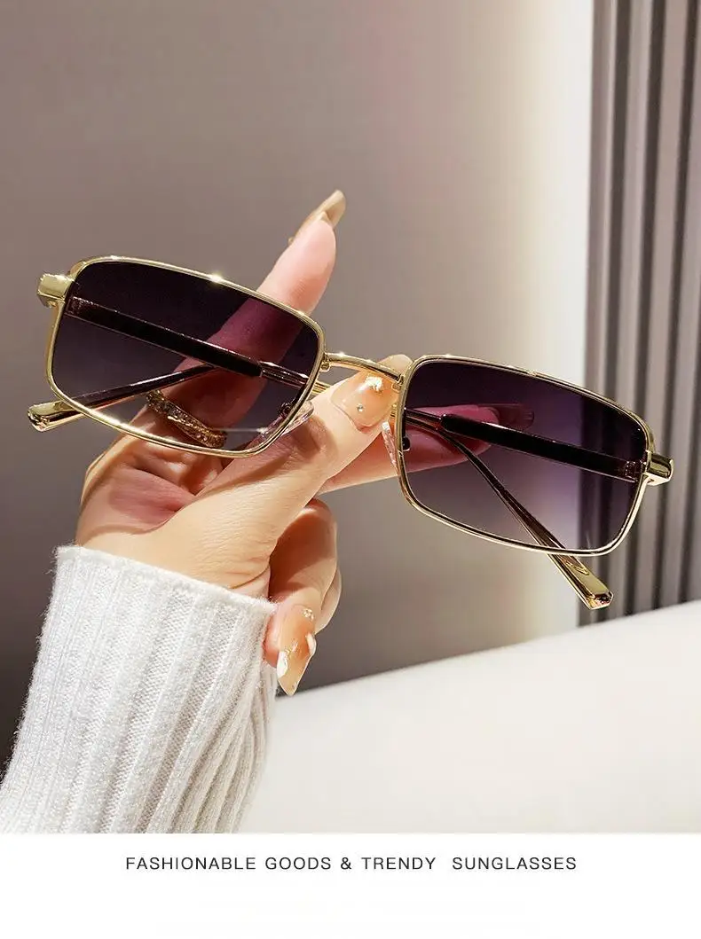 2025 Neue Old Money Style Hochwertige Vielseitige Freizeit-Mode Personalisierte Kleine Rahmen-Sonnenbrille Sonnenschutz – Detail 1