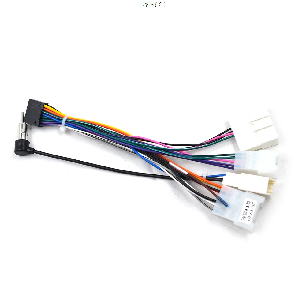Android Car Radio Multimedia Player Accessories Wire Adapter Harness Cable For Toyota Corolla Highlander RAV4 Vios Yaris