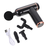 1 set Fascia Gun Muscle Relax Device Fitness Massager Mini Portable 6 Speed Adjustment Smooth Surface Professional Practical