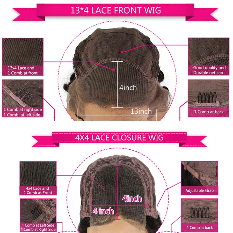 Topodmido woda fala brazylijskie włosy 13x6 koronkowa peruka na przód dla kobiety Ombre blond 13x4 bezklejowe koronkowe peruki zamknięcie części środkowej peruka