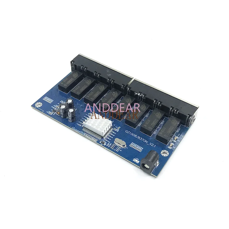 Conmutador Gigabit de 8 puertos para escritorio, RJ45 de conmutador Ethernet 10/100/1000mbps, Hub Lan, 8 puertos PCBA