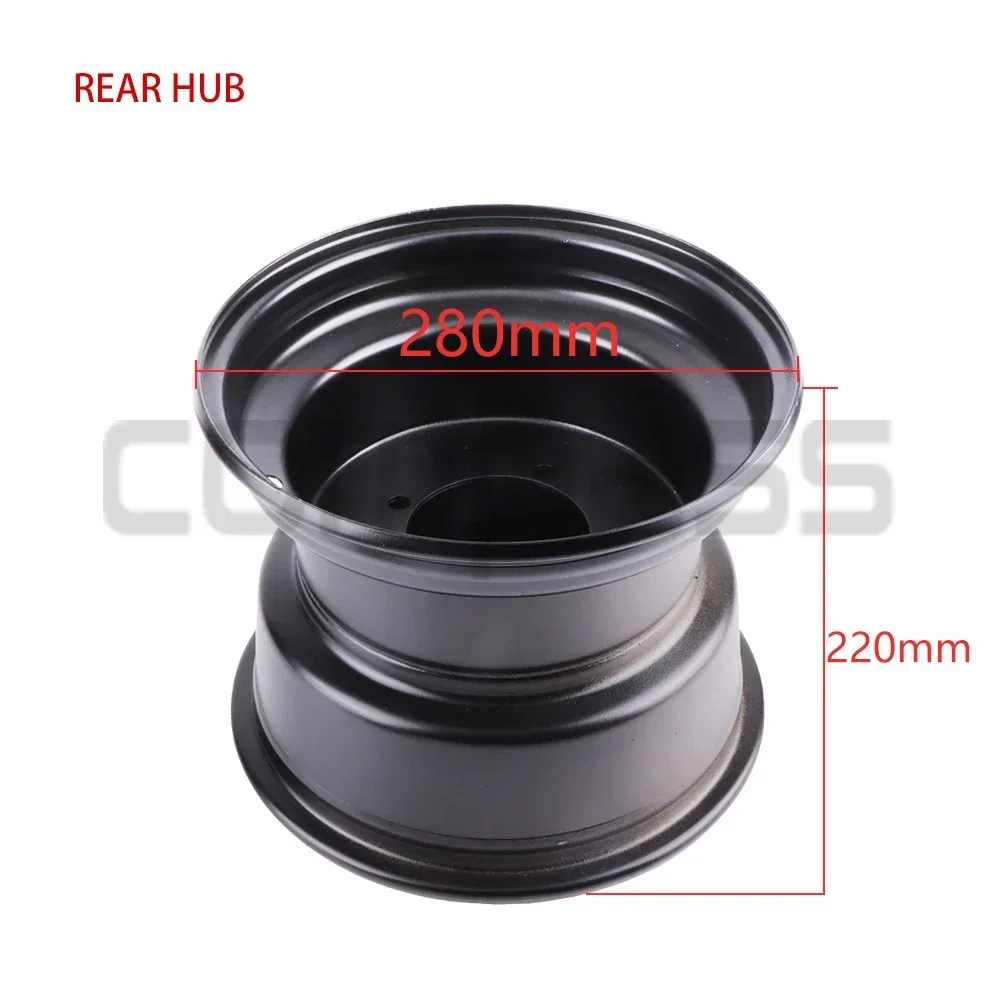 ATV beach car accessories 10 inch wheel hub 23x7.00-10 tire rim 22x10-10 four-wheel vehicle steel ring four-hole wheel hub