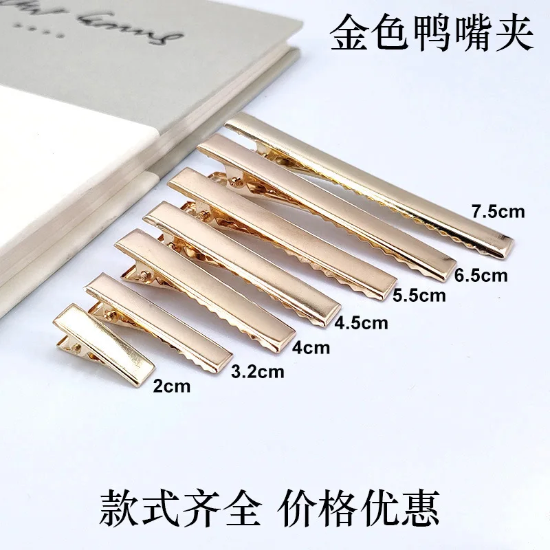 50PC Korea Fashion Thicken Metal Alligator Clip DIY Accessories Duckbill Clip Women Ornament Hair Handmade Material Styling Tool