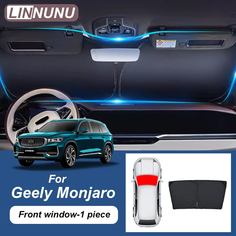 LINNUNU Fit for Geely Monjaro kx11 Car window sunshade curtains XINGYUE L manjaro In car sun protection and privacy protection