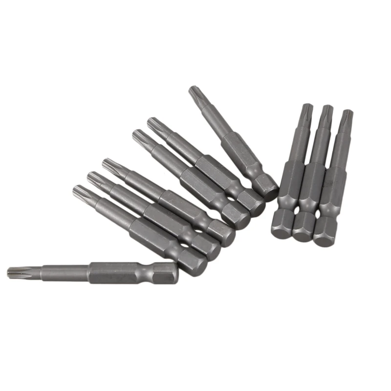 

6.3Mm Hexagon Shank 4Mm T20 Magnetic Tip Torx Screwdriver Bits 30 Pcs