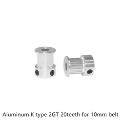 リンクcnc-20歯の同期プーリーgt2,4mm,5mm,6mm,6.35mm,8mm,幅9mm,10mm,2gt用