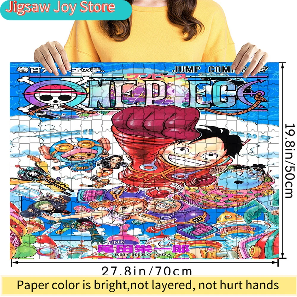 

Premium Paper Jigsaw Puzzle One Piece Volume 106 Cover Art Straw Hat Crew Egghead Island Scene Anime Art High Quality Cardboard