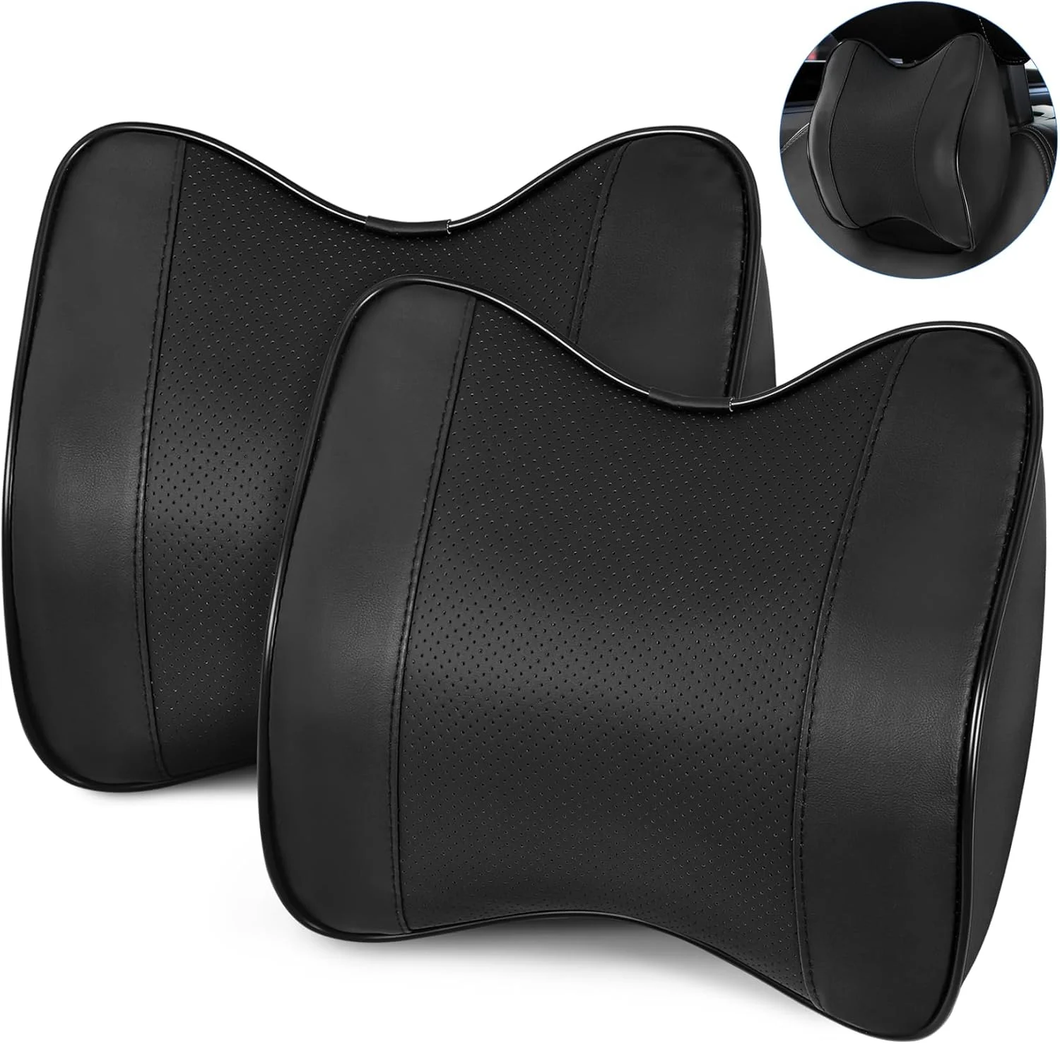 2PC black pillow