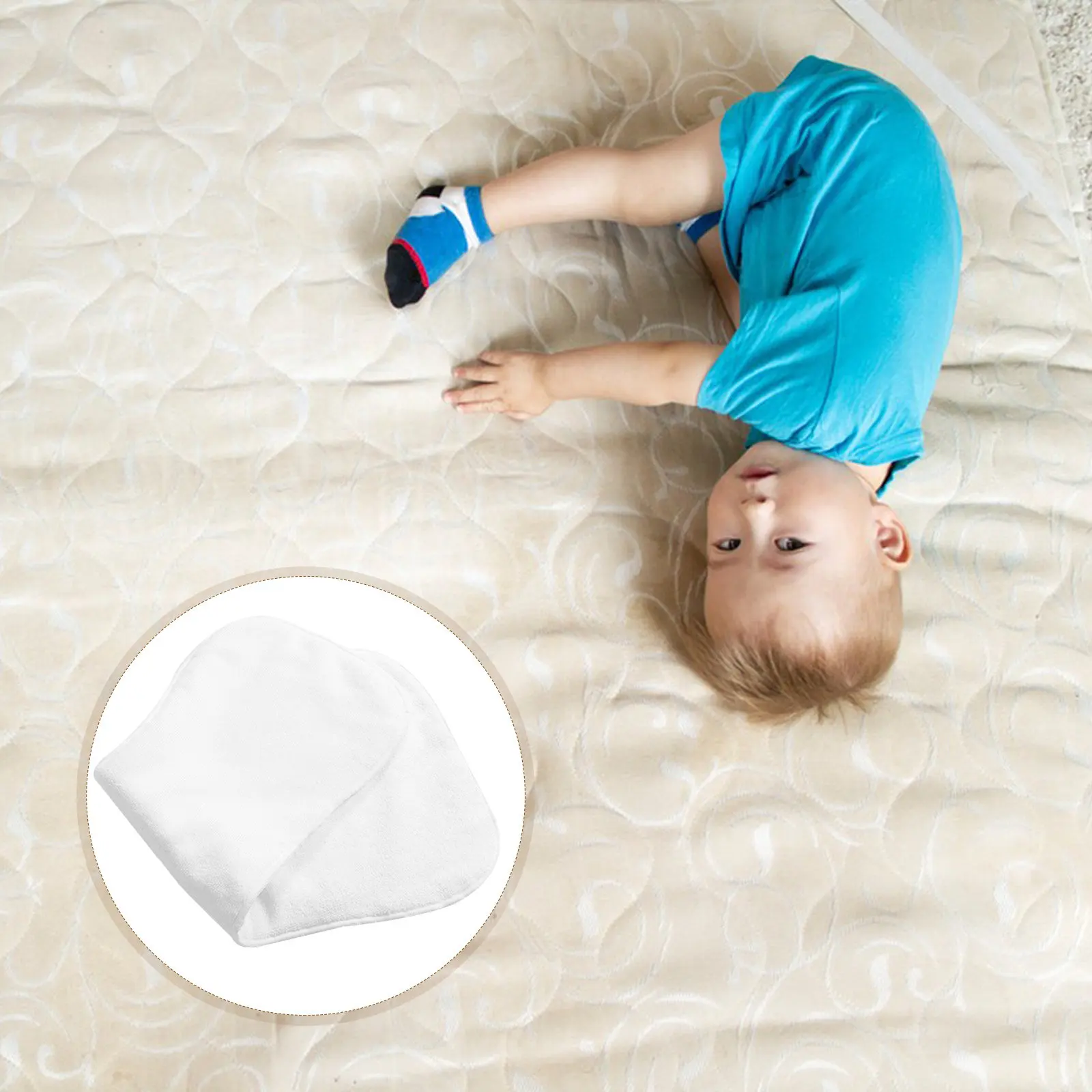 Washable Adult Diaper Bed Pads Four-Layer Foldable High Absorbency Breathable Reusable Underpads Prevent Leakage for Elders