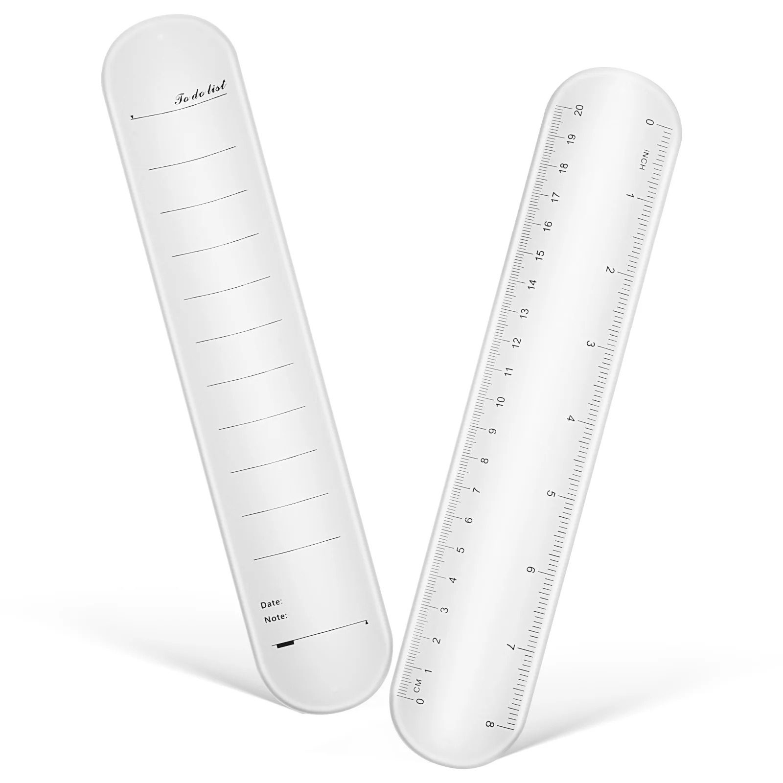 2Pcs Reusable Notes Writable Silicone Wristband Dry Erase Task Bracelet for Nurses Students Professionals Wearable Memo Pad