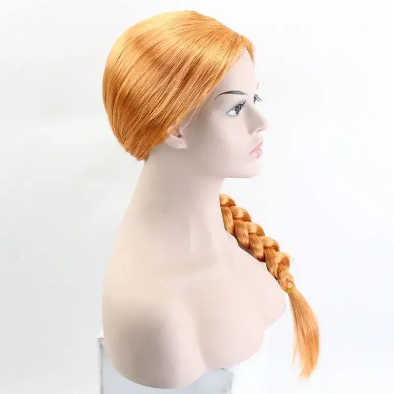 Anime Princess Fiona Yellow Wigs Hair Shrek Cosplay Hairs Costume Halloween for Adult Woman Synthetic Wigs