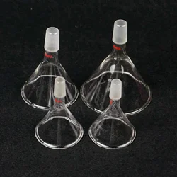 60/75/80/90/100mm Diameter 19/26 24/29 29/32 Ground Joint Glass Conical Funnel Lab Chemistry Laboratory Filter Glassware