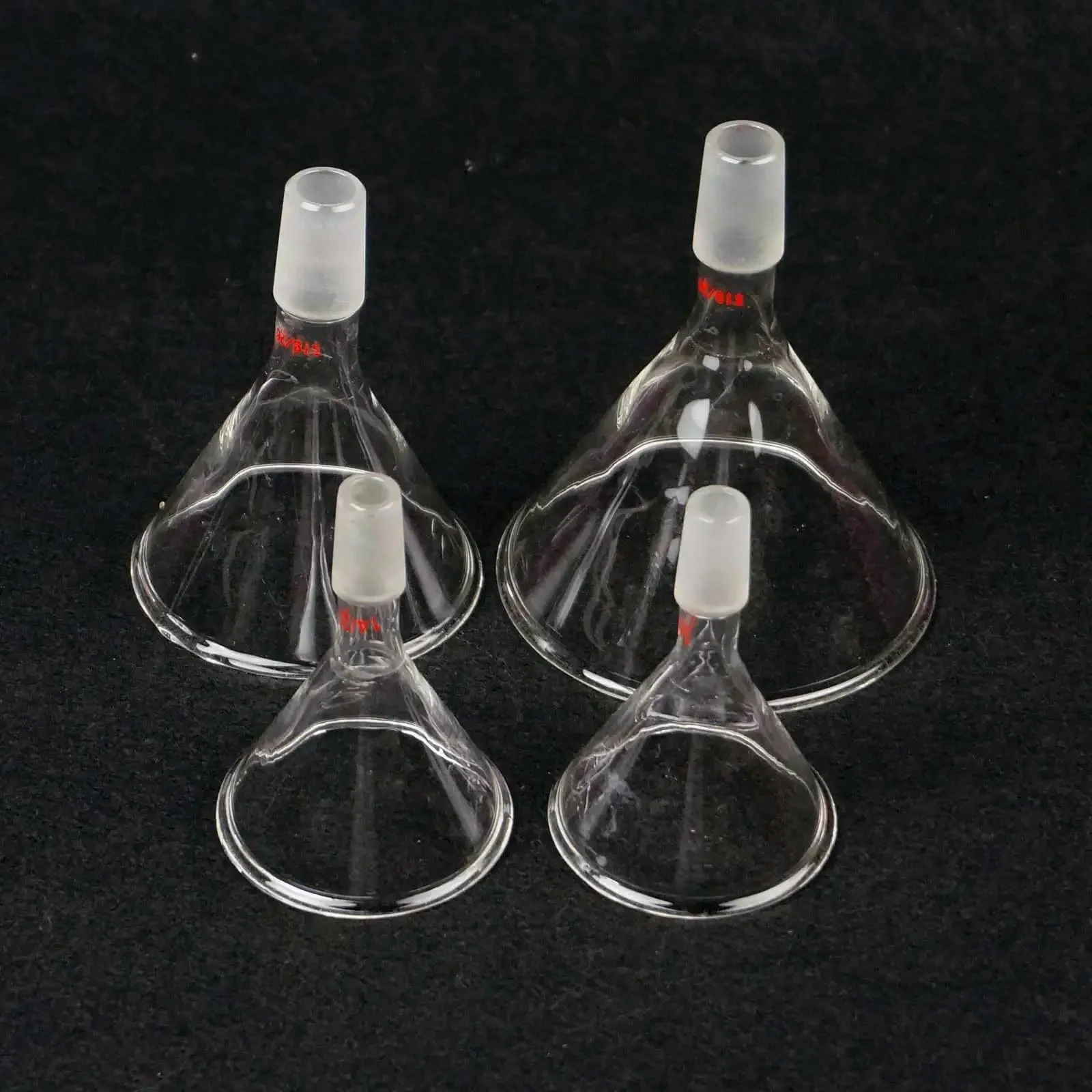 60/75/80/90/100mm średnica 19/26 24/29 29/32 szlifowane wspólne szkło stożkowe lejek laboratorium chemia laboratorium filtr szkło