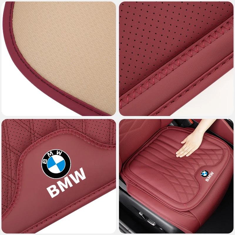 PU Car Seat Cushion Cover Auto Front Seat Seat Protector Pad Booster For BMW G30 G20 E46 E90 E60 F10 F30 F20 F40 E39 E36 E87 E70