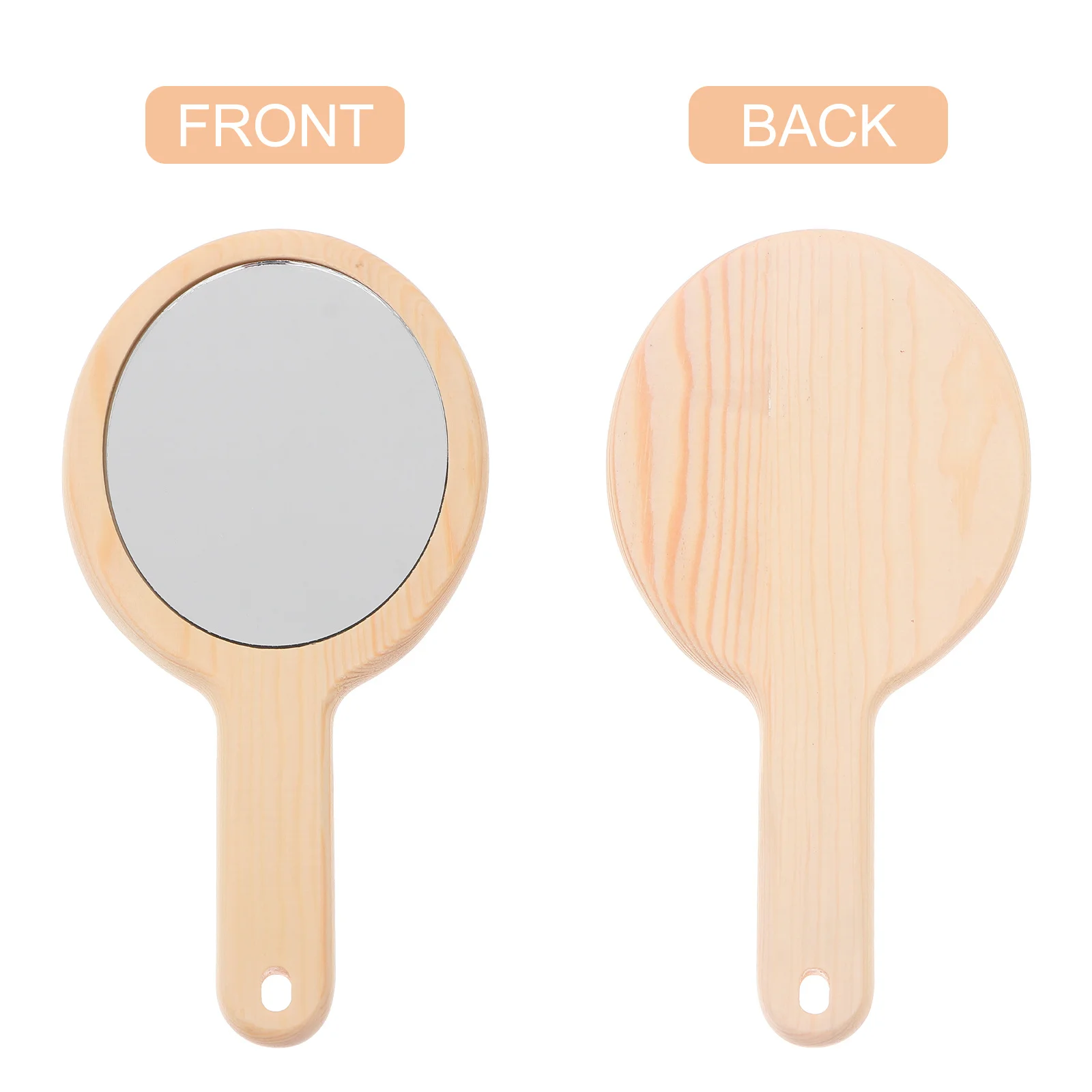 مرآة مكياج محمولة، مرآة خشبية محمولة للسفر، طاولة تزيين على سطح الحمام، تصميم كلاسيكي أنيق