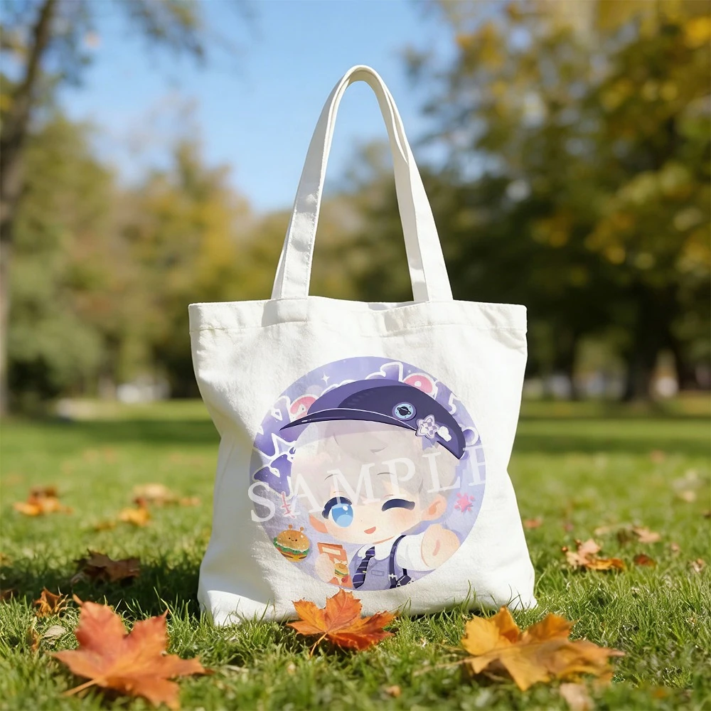 

35x40CM Love and Deepspace Color Autumn Outing Canvas Bag Sylus Rafayel Zayne Xavier Caleb Anime Cosplay Bag for Fans Gift