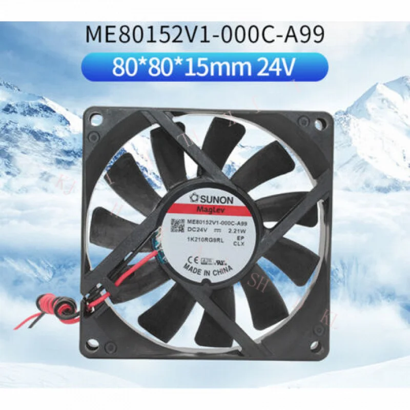 

N FOR SUNON ME80152V1-000C-A99 8015 24V 2.21W Ultra-thin Silent Fan