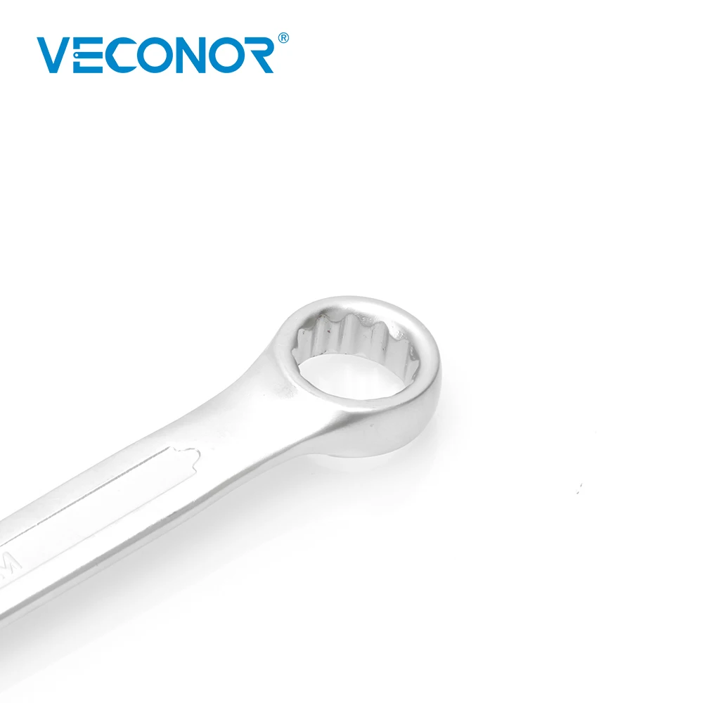 Veconor-llave combinada de extremo de caja abierta de 17mm, llave combinada de anillo abierto de cromo vanadio, herramientas manuales de reparación