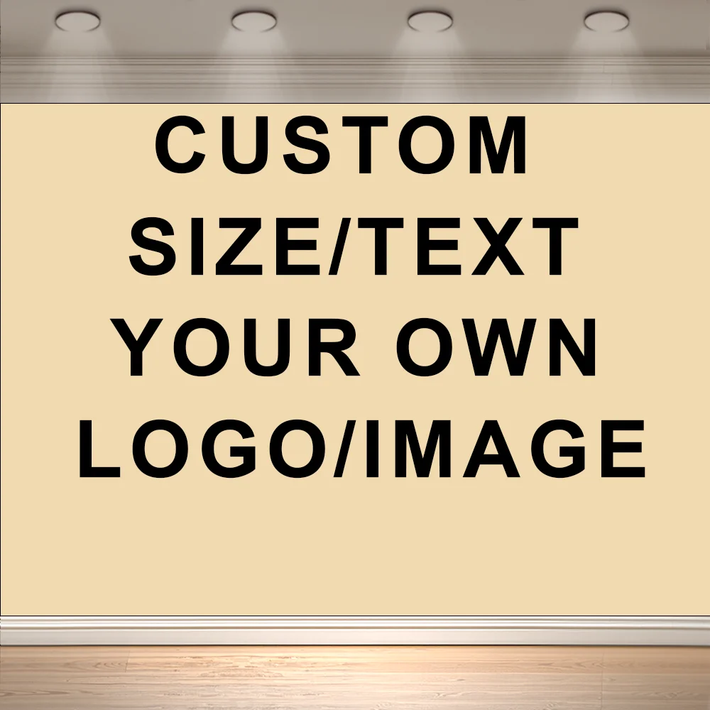 

Custom Text Size Background Personalized Backdrop Polyester,Send us Picture/Link Or Print Your Own Artwork Directly