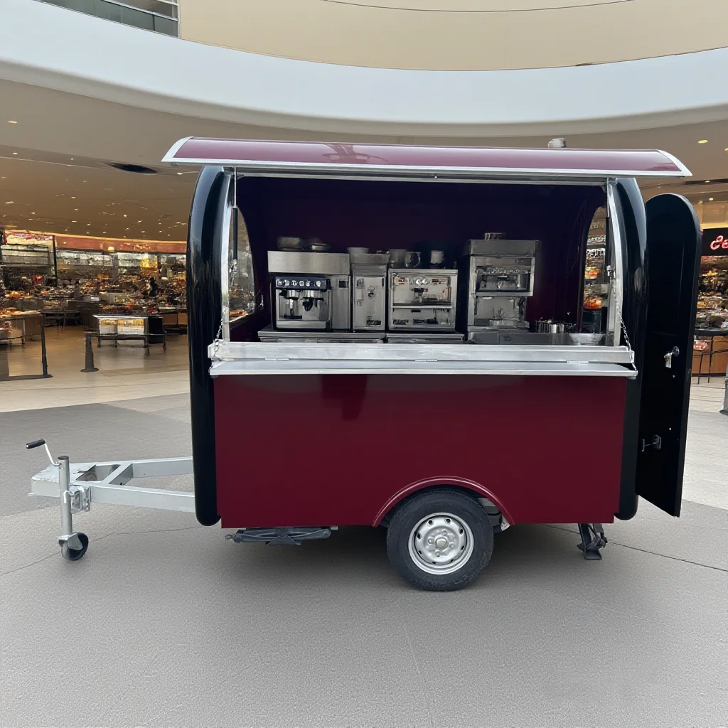 

Fully Equipped Caravan Bar mobile horse trailer Ice Cream Cart Pizza Fast Taco Food Truck food trailer with Full Kitchen