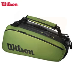 Wilson Blade Super Tour V8 Big Space Confezione da 9 borse da tennis Borsa per racchette per attrezzatura professionale verde per racchetta da tennis WR 8016701001