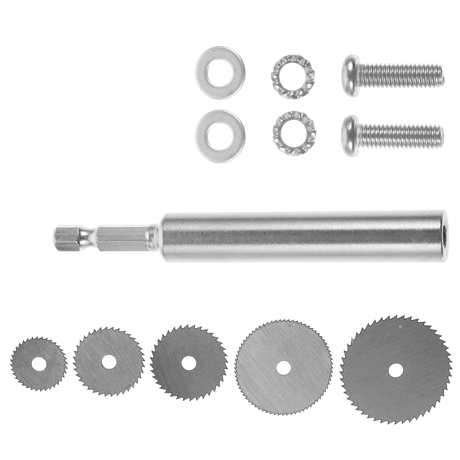 

1 set 1 set Hexagonal Drill Saw Blade Mark Line Corner Scriber Set Connecting Rod for PVC PEX Pipe Cutter Tools Plastic Cutting