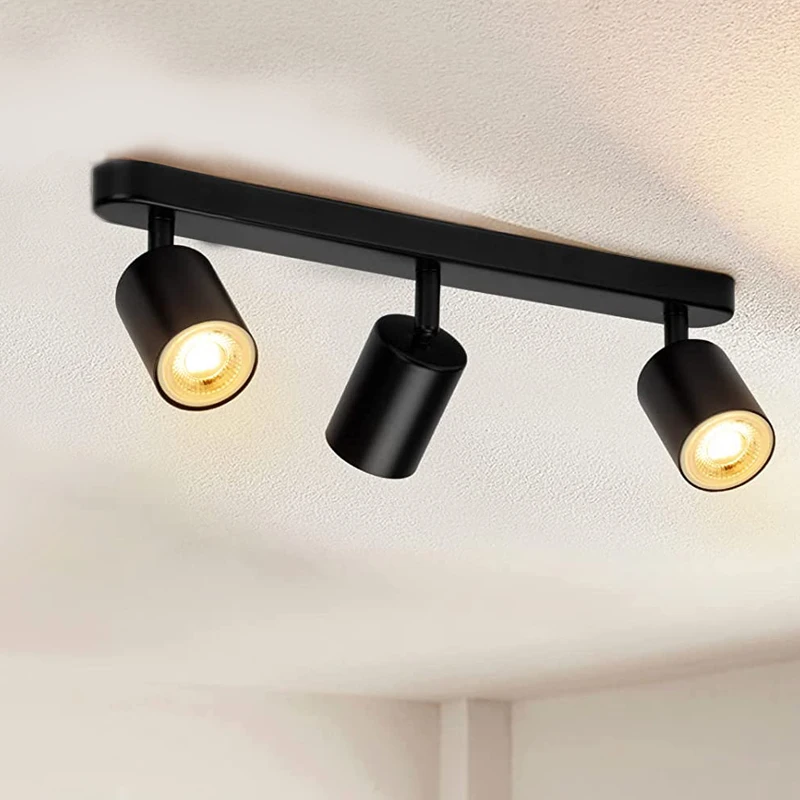 Moderne GU10 LED Studie Plafondverlichting Keukenarmaturen Eetkamer Achtergrond Decoratie Lampenkap Verstelbare Trappen Gangpad Lamp