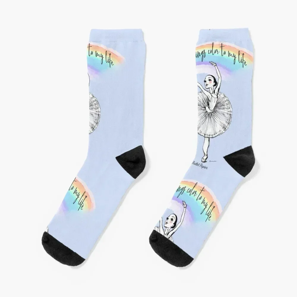 Dance Brings Color To My Life Socks essential retro Socks For Girls Men's