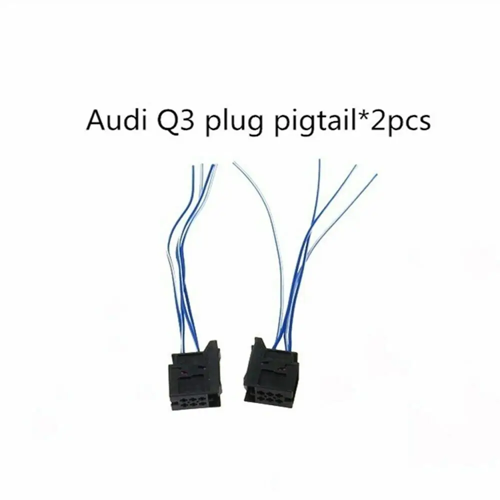 

For Audi Q3 Q3 Q7 RS5 Qty 2 Car Left and Right Rear Taillight Bulb Bracket Harness Plug Pigtail 4 Pins 600 937 702 8X0 945 257A