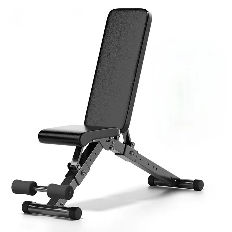 Home Gym Exercise Machine Multifunctional Folding Flat Bench for Dumbbell Workout Adjustable Fitness Training Equipment