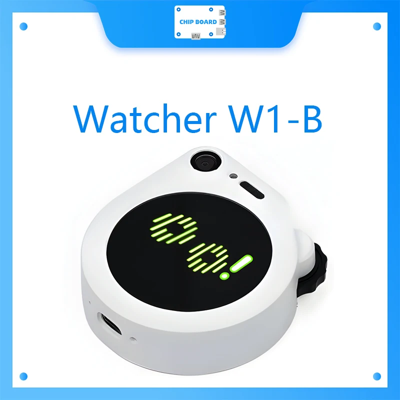 SenseCAP Watcher W1-B White Enclosure - The Physical AI Agent for Smarter Spaces