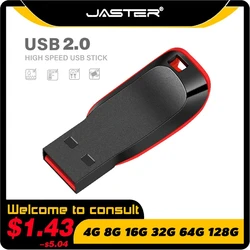 High Speed Genuine USB Flash Drive 128GB Black Pen Drive with Bonus Keychain 64GB Memory Stick 32GB Business Gift 16GB