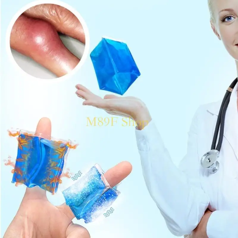 M89F Lightweight Reusable Finger Ice Pack 4/5/6cm Length Cold Gel for Pains and Swelling Relief Great for Daily Use
