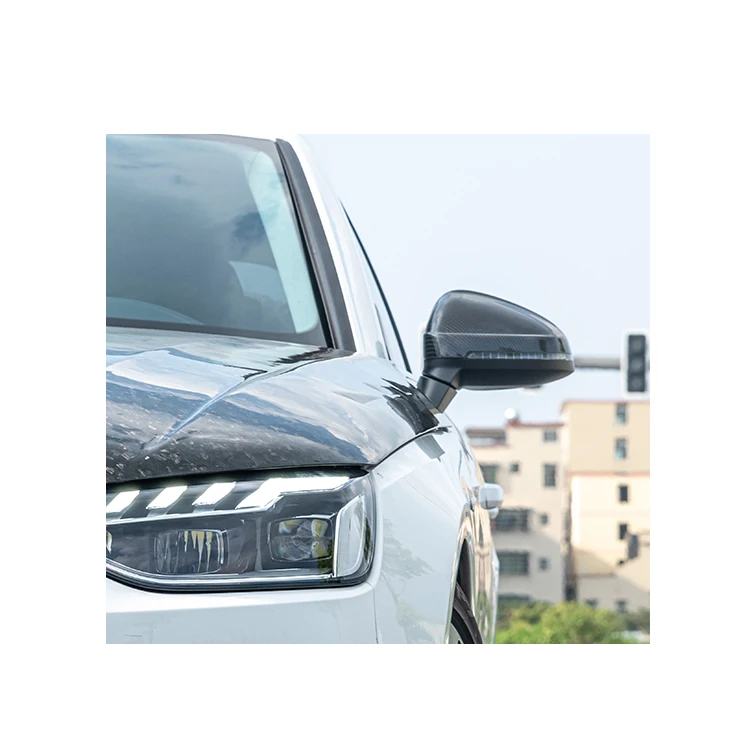 

3K Twill Carbon Weave in Glossy Finish Perfect Fitment Aerodynamic Side Mirror Housing For AUDI A4 B9.5 PA 2021-UP