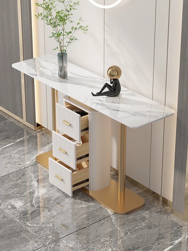 Light Luxury Hallway Cabinet Simple Modern Entrance Hall Home Hallway Decoration Table