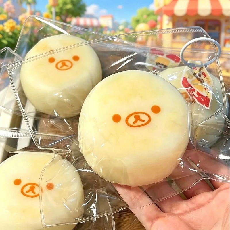 Little Bear Carrot Oden Squishy Toy Realistic Carrot Squishy Squeeze Toy ASMR for Stress Relief Toy for Adult Christmas Gifts