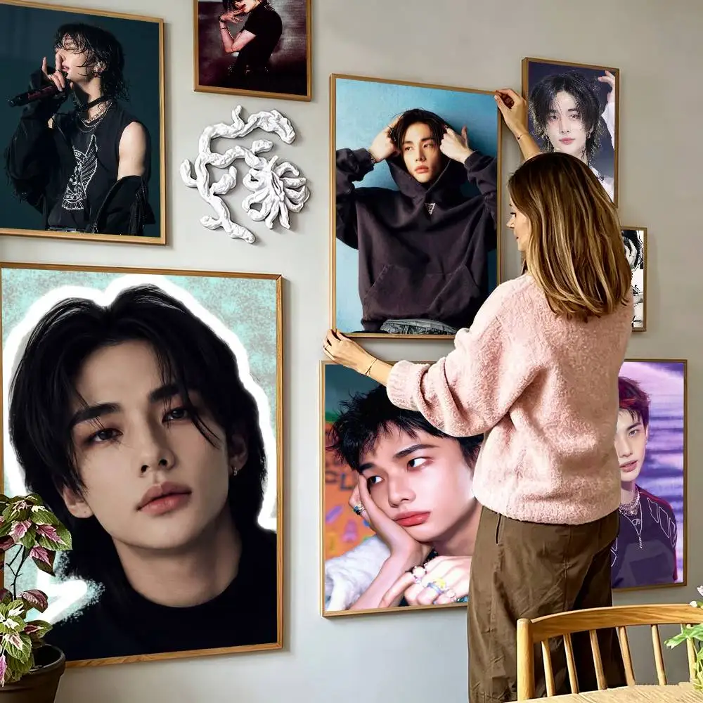 K-pop Hyunjin-nn  Poster High Quality Dorm Living Room Aesthetic Wall Decoration Painting Stickers Gift - view 2
