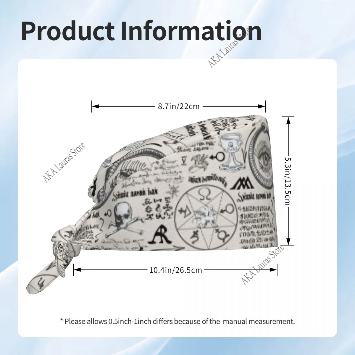 Accessori per allattamento con teschio Cappello per chirurgia Cappello per chirurgia Dentista Berretto da laboratorio per animali Berretto per scrub Berretto per anaestesia