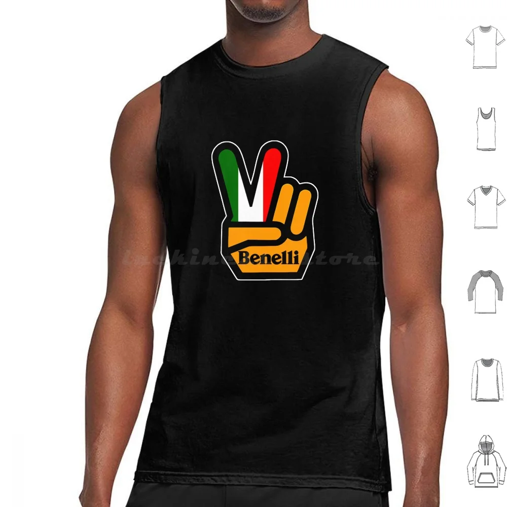 Italy Tank Tops Vest Sleeveless Benelli Ruger Guns Pistols Savage Arms Motor Motocycle Race Custom Gun Shotguns Shotgun