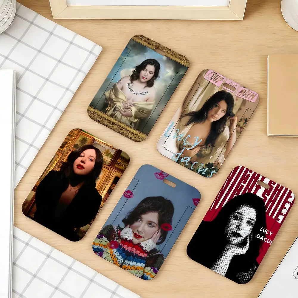 

FAMOUS Singer L-Lucy d-Dacus Decorative bank credit card debit card sleeves public transport card stickers