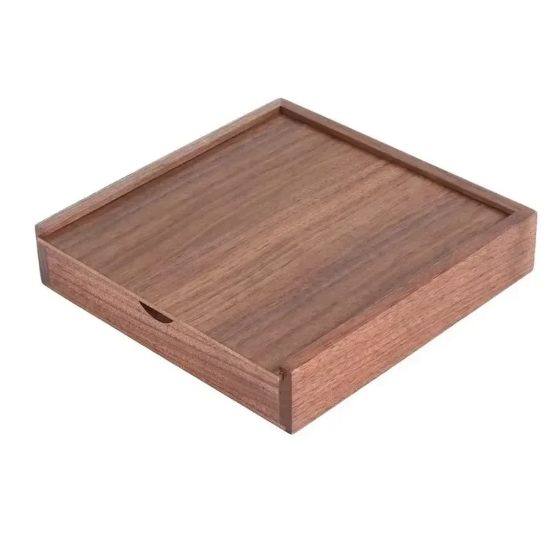 1PCS Free Engraved Wooden Unfinished Storage Box for Necklace Jewelry Baby Custom Personalized Printing Wood Boxes Wedding Gift