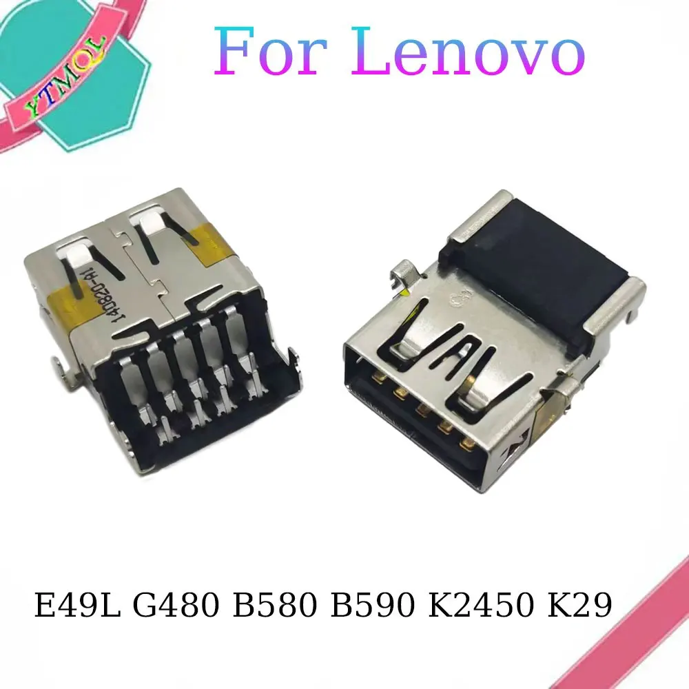 

10-100Pcs New USB 3.0 Jack Connector Fit For Lenovo E49L G480 B580 B590 K2450 K29 Dell HP Asus Laptop USB Charger Socket