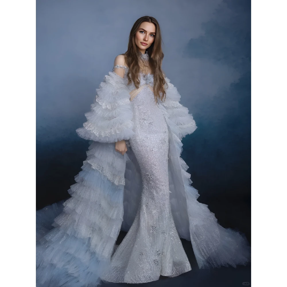 

ESBRIDE Luxury Party Dresses Evening Dresses for Wedding Party Off-shoulder Prom Dress Charming Mermaid Prom Dress Customized