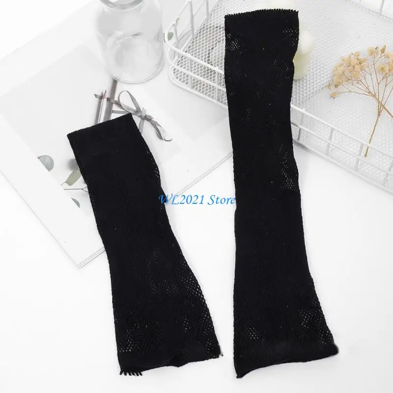 

G5GC Sexy Elastic Long Sleeve Gloves with Skull Pattern Halloween Cycling Driving Nightclub Delicate Women Fingerless Glove