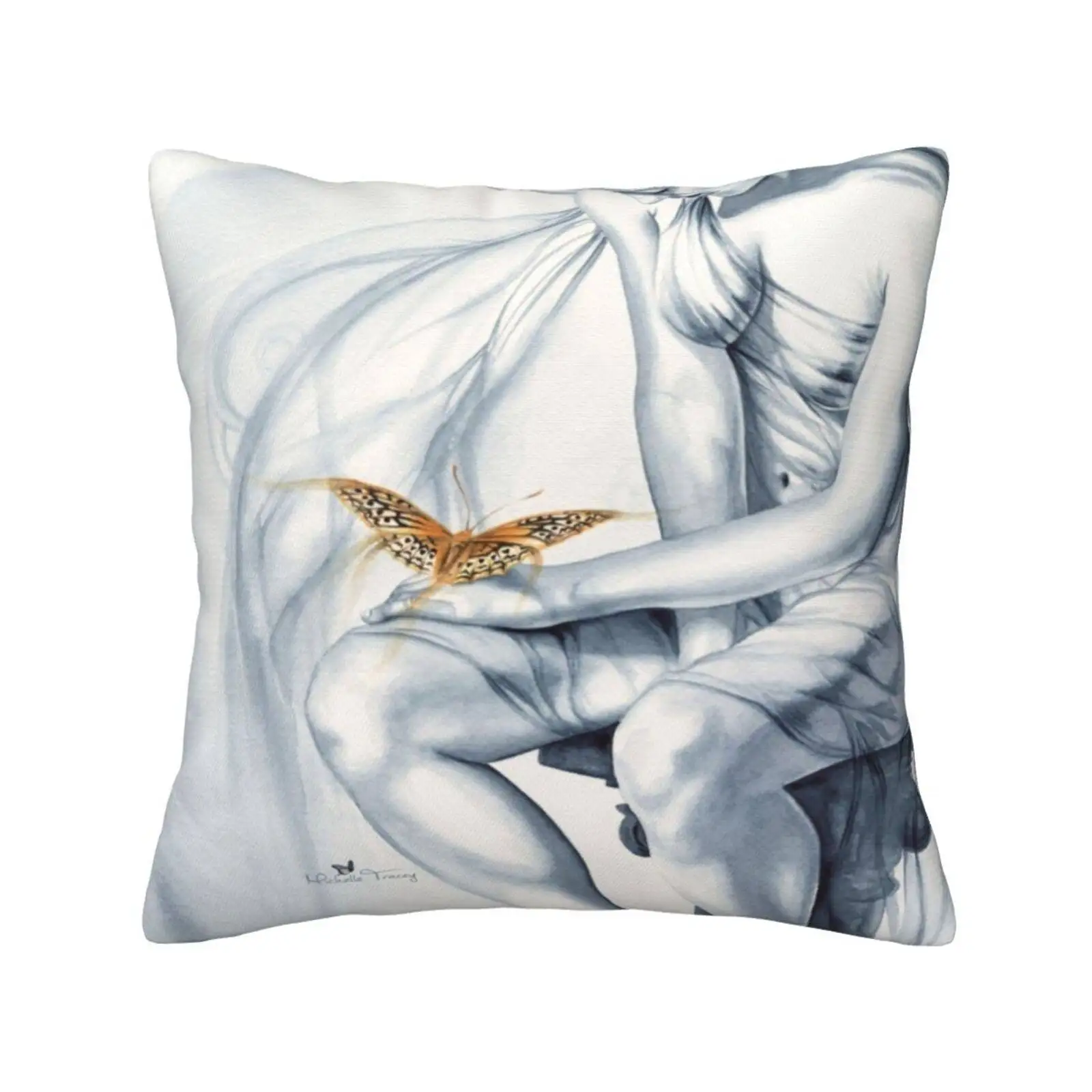 Friendship Pillows Case Bedroom Home Decoration Fairy Faery Fairies Butterfly Butterflies Spirit Art Spiritual Fantasy New Age