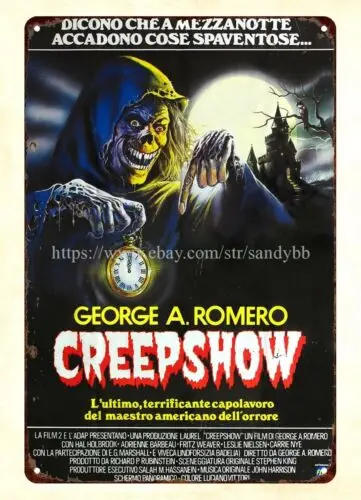 1982 horror movie Creepshow metal tin sign bedroom wall decor