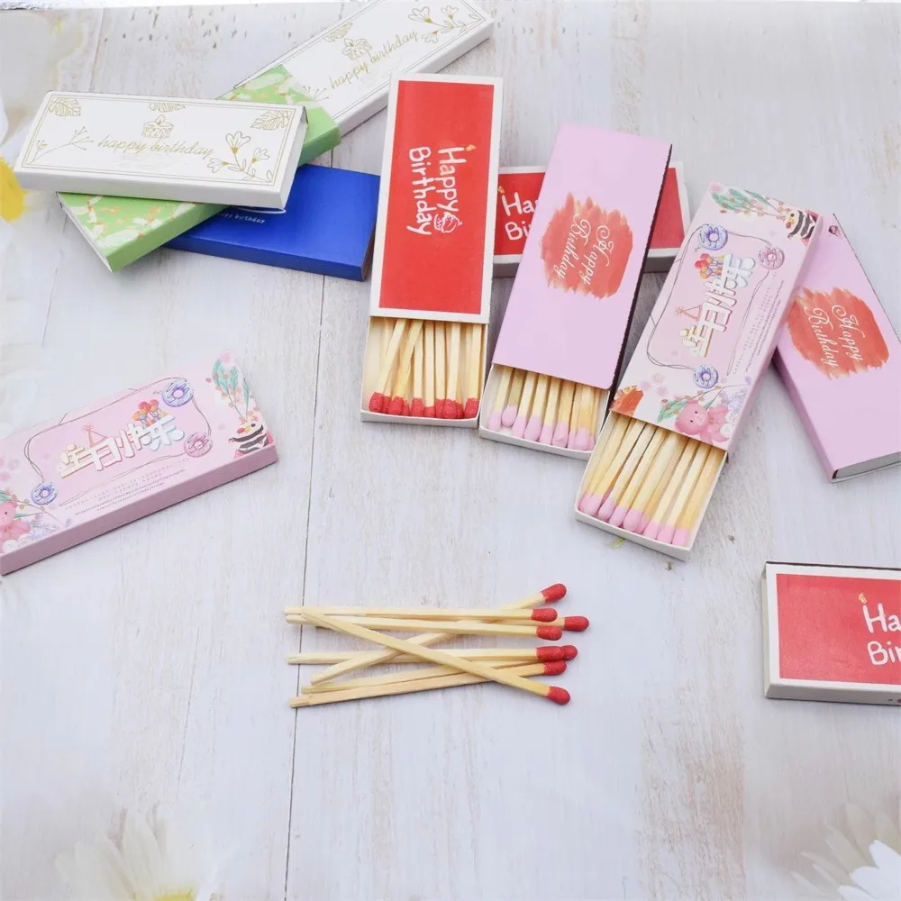 

20 boxes Match spot color matchbox long rod matches birthday cake room baking delivery candle advertising matches