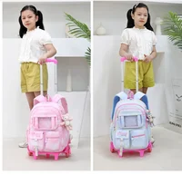 School Rolling backpack Bags school wheeled backpack for girls kids School trolley bag for girls school bag wheels for girls 5