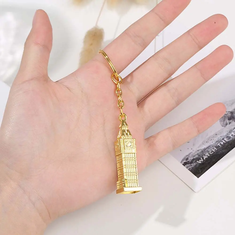 Festival Travel Souvenir Gifts London Big Ben Clock Women Keychain Metal Key Ring Key Holder